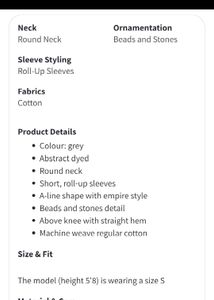 AURELIA 's White &amp; Black Print Kurta