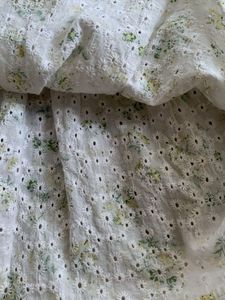 White Floral Embroidered Kurti
