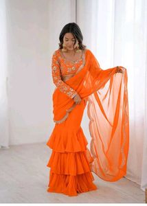 sleeve not available ready to wear saree