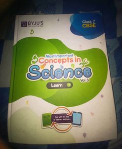 Learning Book For Class 7 Students Science