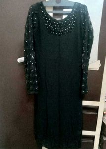 Black Embellished desighner sellerve kurti