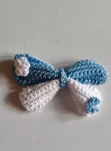 Handmade Crochet Bow Hair Clips