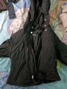 Stylish Black Hooded Jacket
