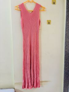 Ribbed V-Neck Sleeveless bodycon