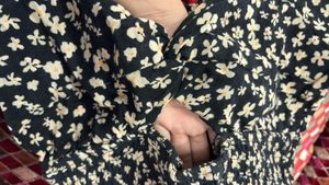 Chic Floral Print Puff Sleeve Dress