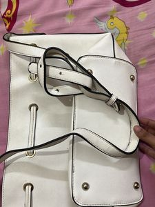 Stylish White Hobo Bag