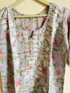 Floral Print Kurta