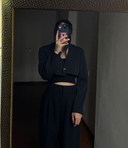Black Cropped Blazer
