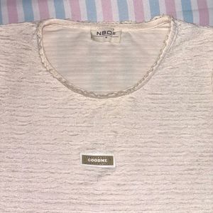 Textured Crop Top