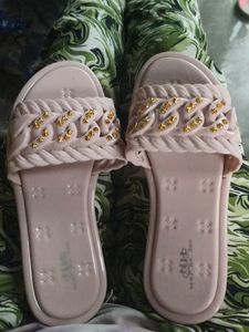 Peach Colour Slippers 39 No