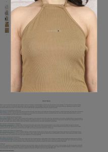 SHEIN Ribbed Bodycon Midi Dress | Tan Beige | Stre