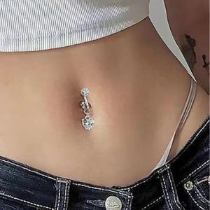 Sparkling  Fake belly buttton piercing