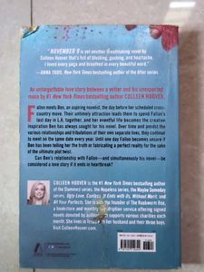 November 9 by Colleen Hoover Novel