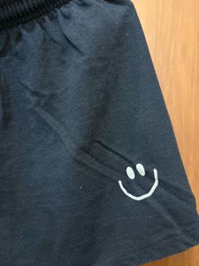 3 of Relaxed-Fit Casual Shorts with Smiley Pr