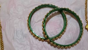 Set of Lakshmi Earrings, Necklace, Ban
