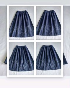 Charming Blue Skirt with Swan Embroidery 🪻