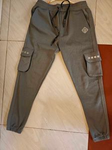 Men's Grey Cargo Sweatpants