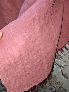 Beautiful Pink Dupatta with Tassels of 1