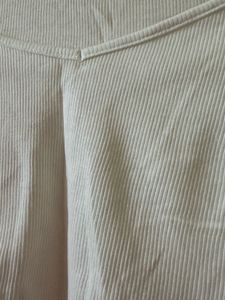 White Ribbed Cropped Top