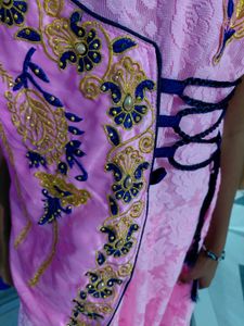 Pink Embroidered gown