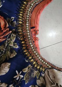 Stunning Floral Print Ethnic Gown