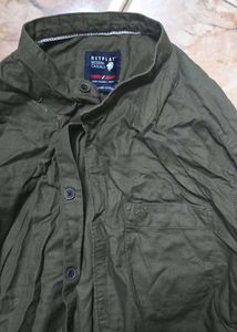 Men's Casual Olive Shirt