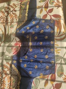 Beautiful Designer Embroidered Silk Blouse