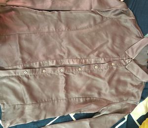 Elegant Mauve Button-Down Shirt