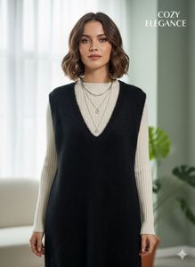 Elegant Knit Vest - Layering Essential