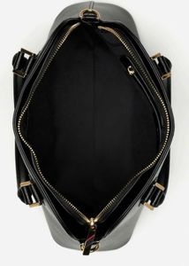 US Polo Assn Black Dome Satchel Handbag