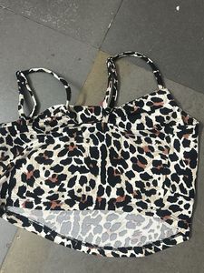 Leopard Print Crop Top