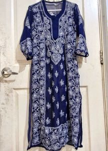 CHIKANKARI CHIFFON KURTI