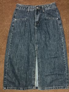 Denim Midi Skirt