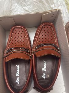 kid’s Brown Leather Loafers
