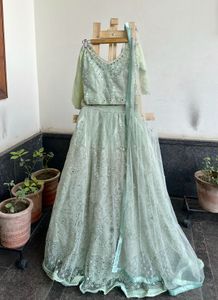 Beautiful Pastel Green Lehenga Choli