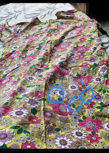 Comfy deepneck Floral Print Kurta