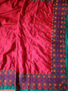 Embroidered Silk Saree