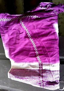 Elegant Blue Saree with Intricate Patterns