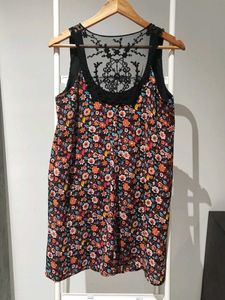 Floral Print Sleeveless Dress