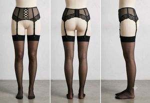 Lace Garter Belt & Stockings Set(1400)