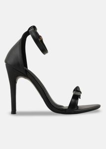 Chic Black Ankle Strap Heels