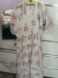 Chic Floral Print Midi Dress