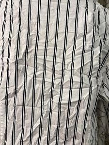 Striped V-Neck Ruffled Blouse