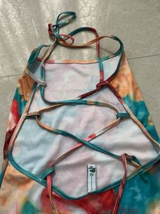 Boho Tie-Dye Mini Dress