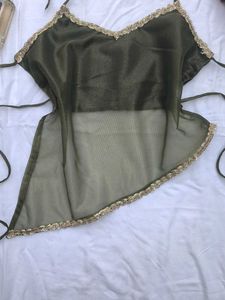 Y2k Assymetrical Chic top💚