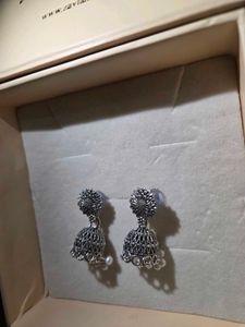 Elegant Jhumka Earrings with Pearls