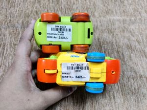 Vibrant Toy Motorcycle and Car Set