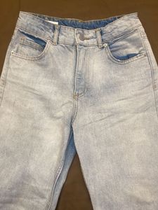 ZARA Light Wash Wide Leg Jeans