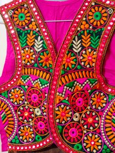Pink Embroidery Koti