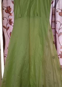 Premium Quality Chanderi Long Embroidery Dress Set